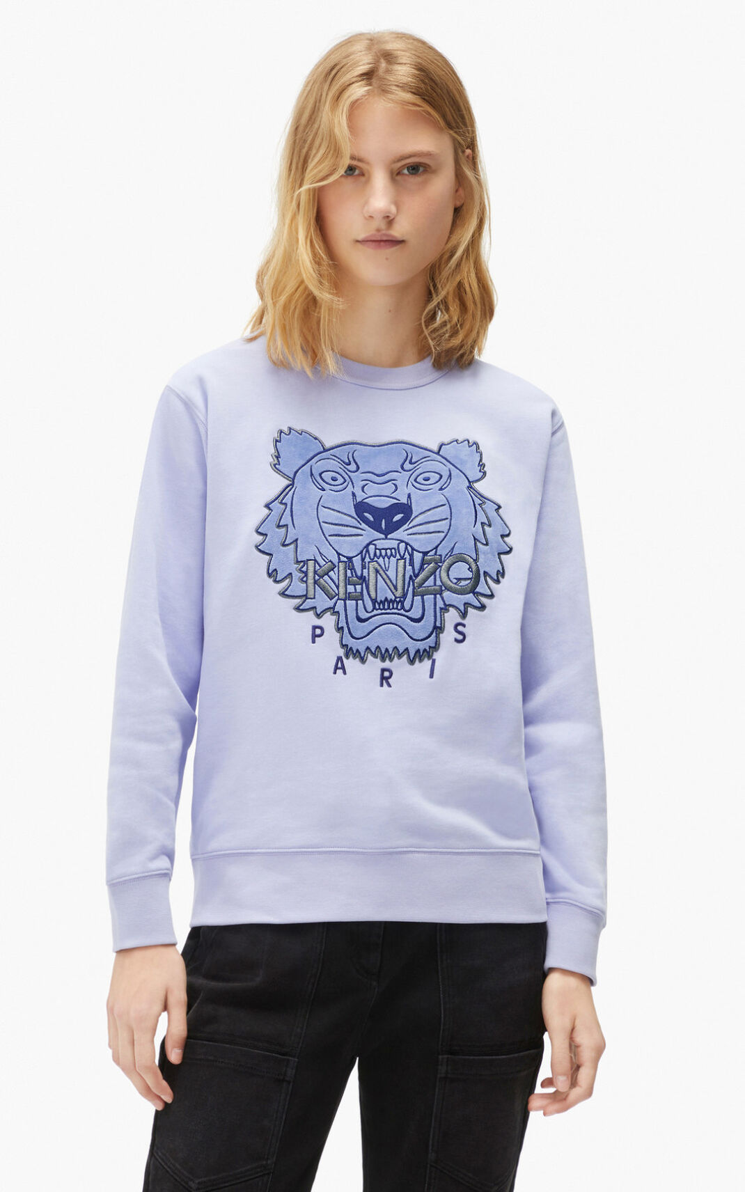 Kenzo The Invierno Capsule Tiger Sudadera Mujer Azules Claro | 2910837-CP